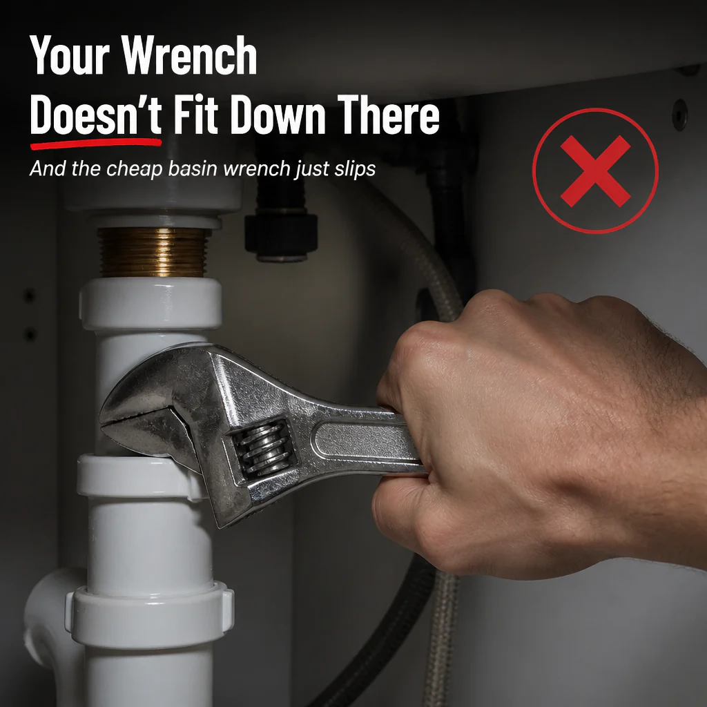 FlexiGrip™ — Install Any Faucet In Cramped Under-Sink Spaces Without Calling A Plumber - Image 2