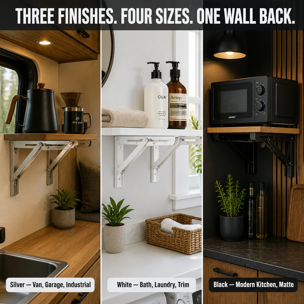 FlexiMount™ — Add Drop-Down Shelves That Hold 550 lbs and Fold Flat in Seconds - Image 6