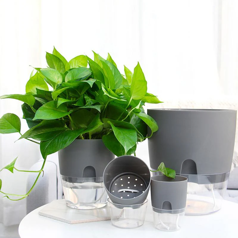 Flower Planter | Self-Irrigating | Clean Watering System | AquaWick - Image 4