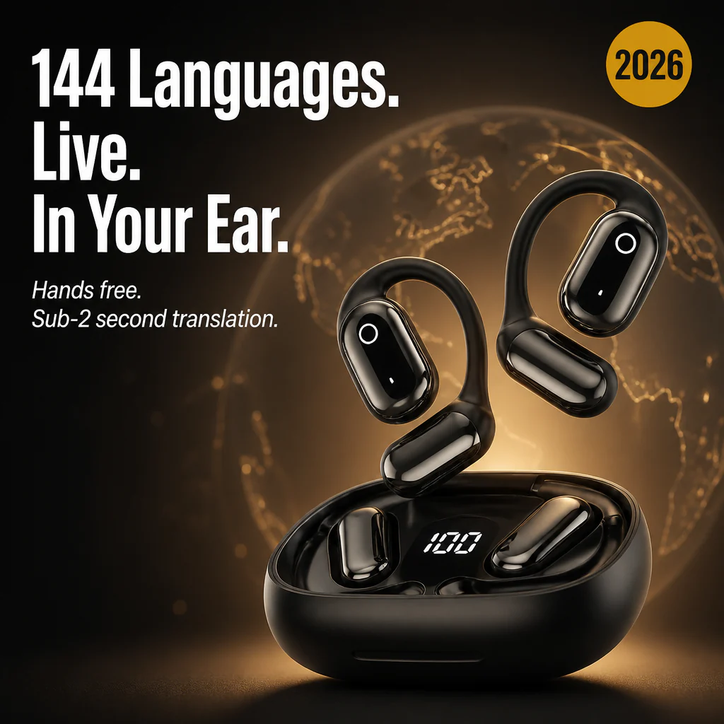 FluentSense™ — Speak 144 Languages Live Without Holding Up Your Phone