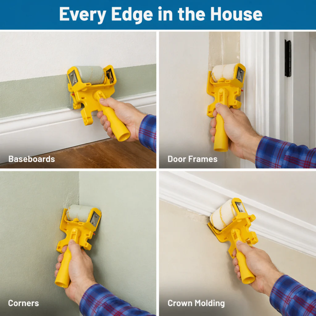FluxEdge™ Paint Edger — Paint Razor-Sharp Lines Without Tape, Drips, or Touch-Ups - Image 5