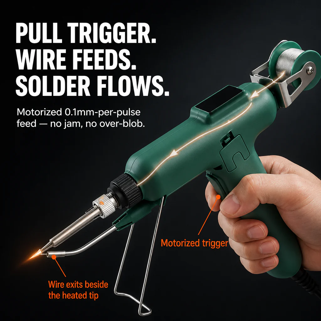 FluxPro™ — Solder One-Handed in 30 Seconds With Auto-Feed Trigger - Image 3