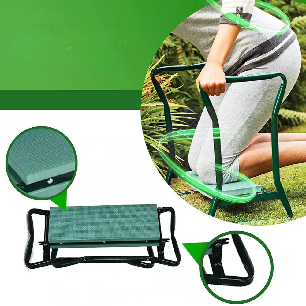 Foldable Garden Kneeling Pad | Knee-Comfort Design | Dual Seat & Handles | BeetBuddy - Image 3