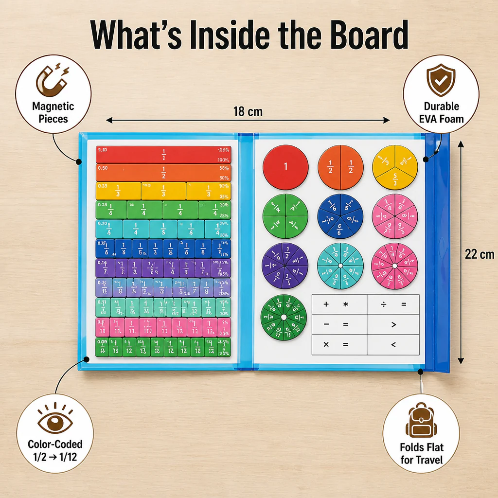 FractionSense™ — Make Fractions Finally Click With Magnetic Pieces Kids Actually Move - Image 5