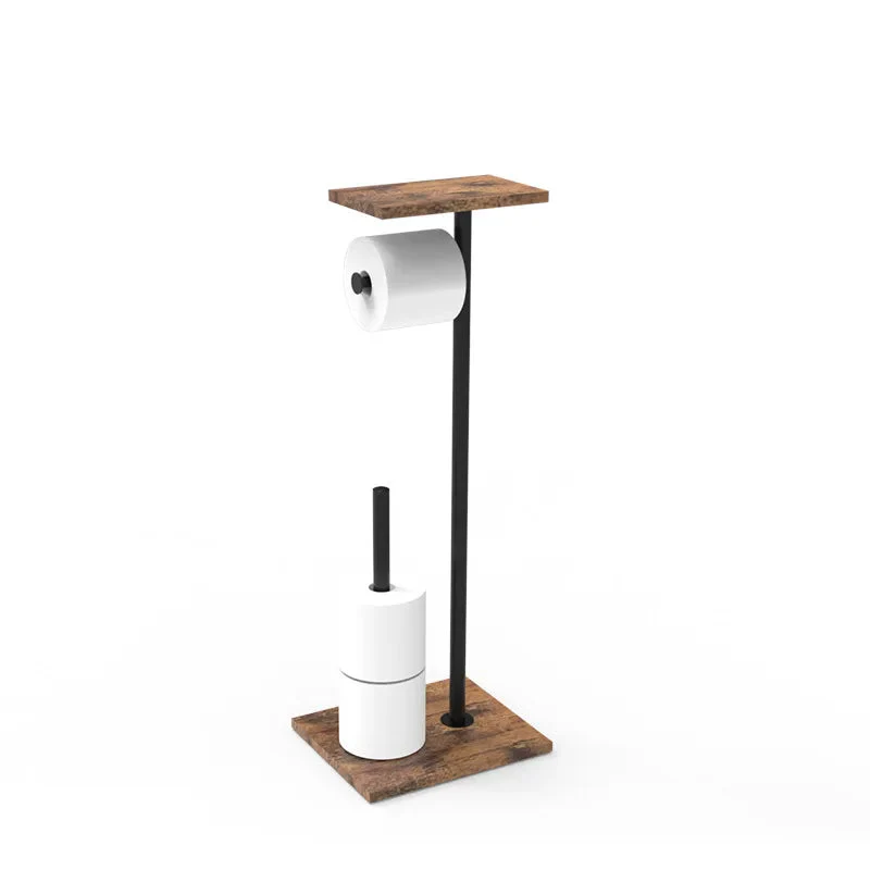Freestanding Toilet Roll Holder | Tray for Phone and Accessories | Stable Stand | BathBridge - Image 3