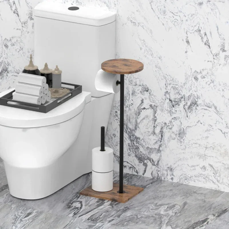 Freestanding Toilet Roll Holder | Tray for Phone and Accessories | Stable Stand | BathBridge - Image 5