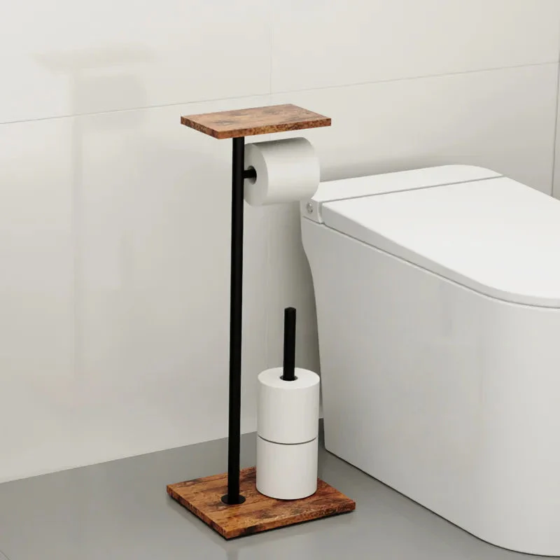 Freestanding Toilet Roll Holder | Tray for Phone and Accessories | Stable Stand | BathBridge - Image 7