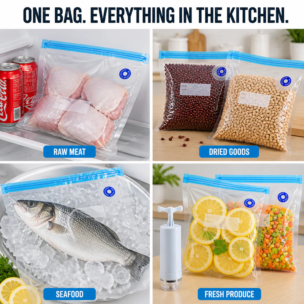 FreshSeal Pro™ — Keep Meat And Berries Fresh 5x Longer With One-Button Vacuum Bags - Image 6