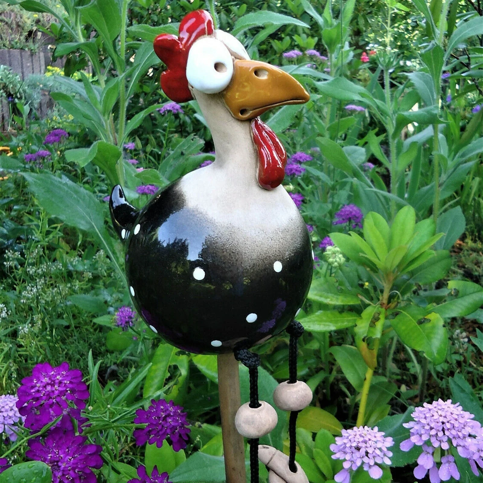 Garden Ornament | Fence Sculpture Chicken | Weather-Resistant Lighthearted Design | FenceFunky - Image 10