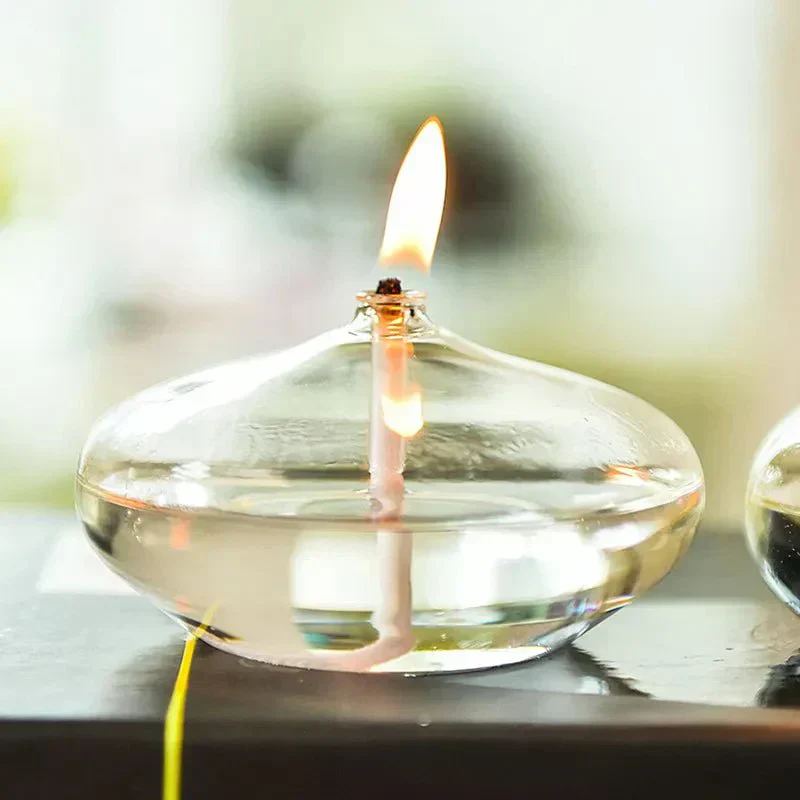 Glass Lantern Oil Lamp - Image 10