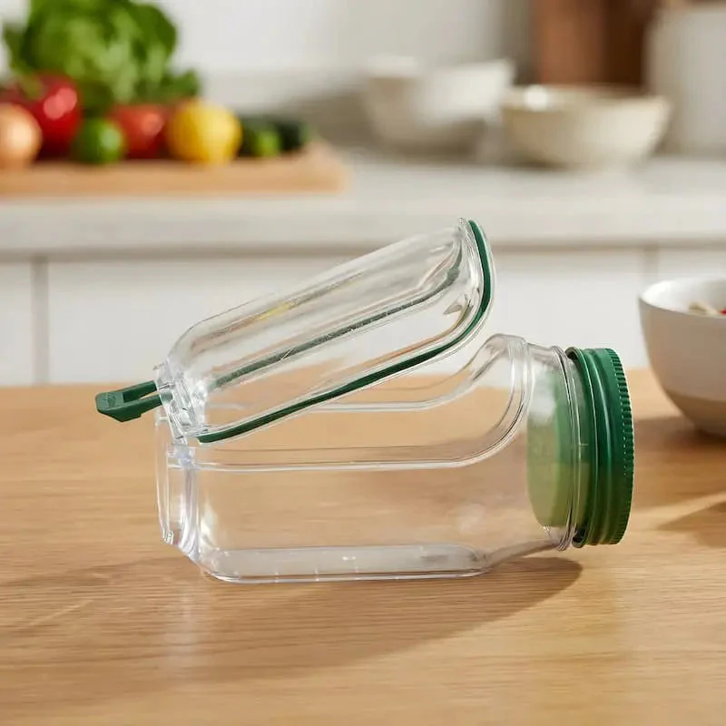 Glass Salad Dish | Side Entry | Airtight Twist Cap | FreshBowl - Image 6