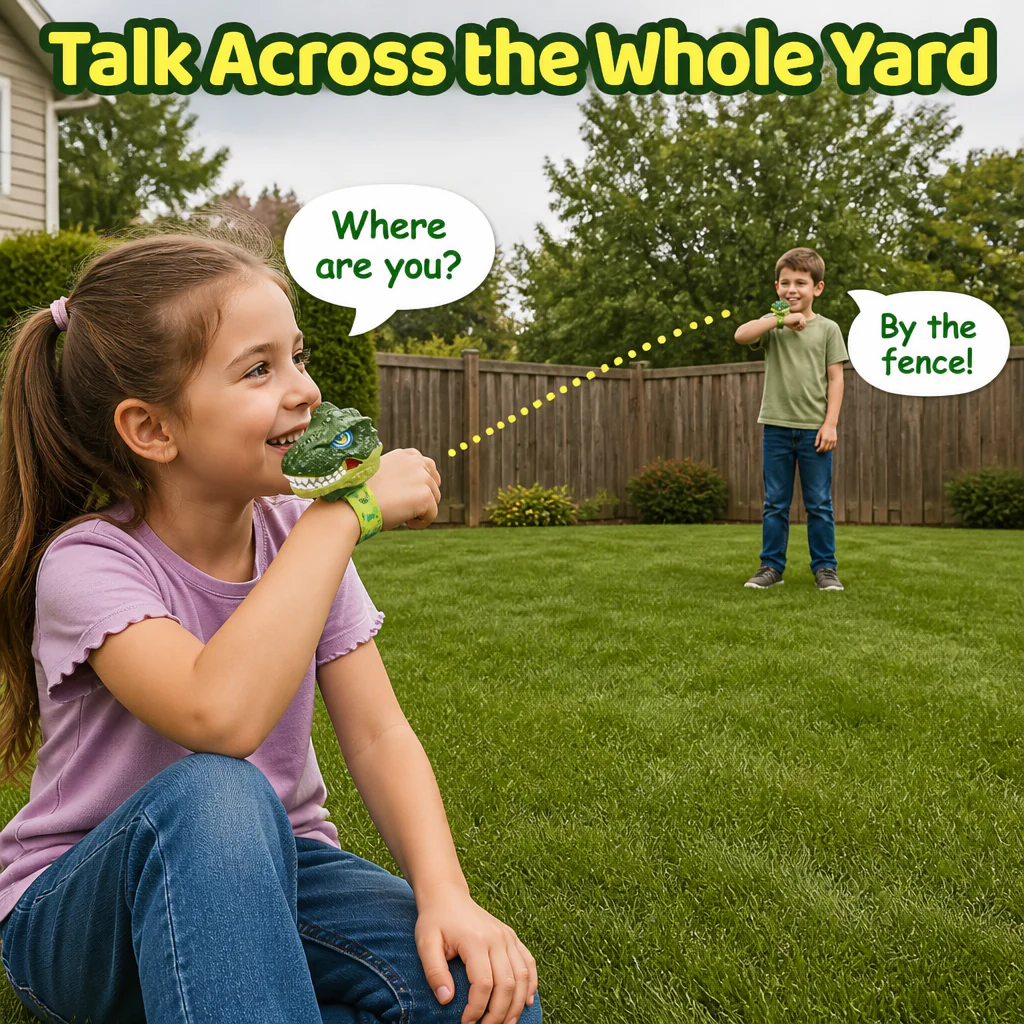 GlideComm™ — Strap On a Dino & Talk Hands-Free Across the Yard | 2-Pack - Image 5