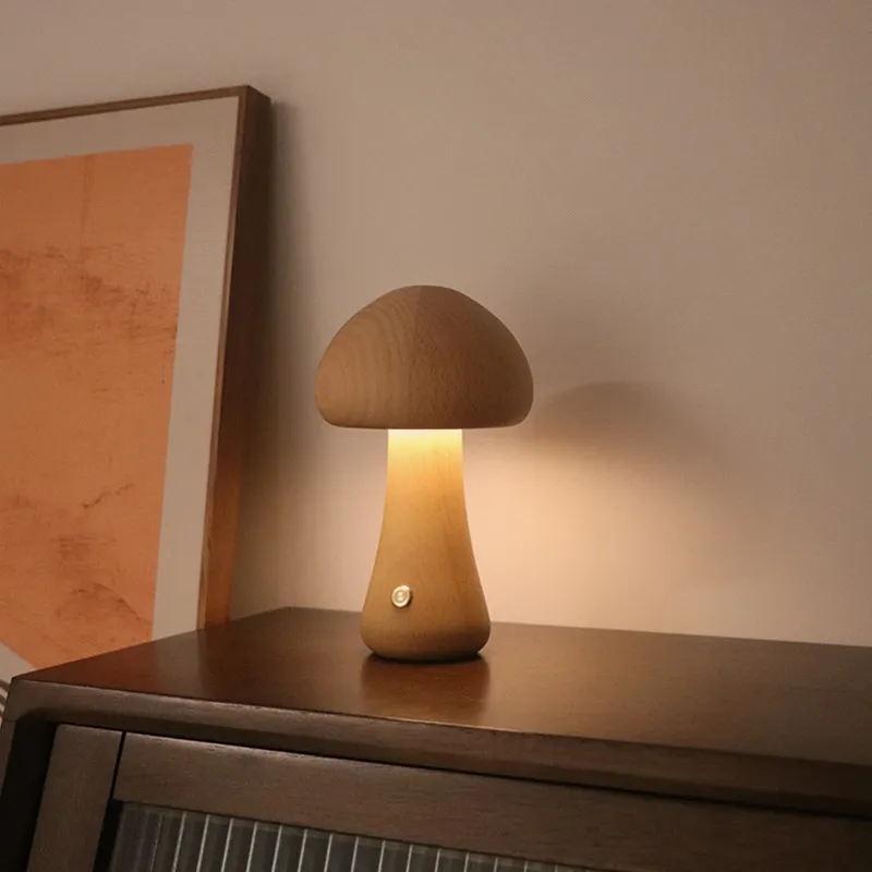 GloedGilde - Elegant Table Lamp in Mushroom Style - Image 3