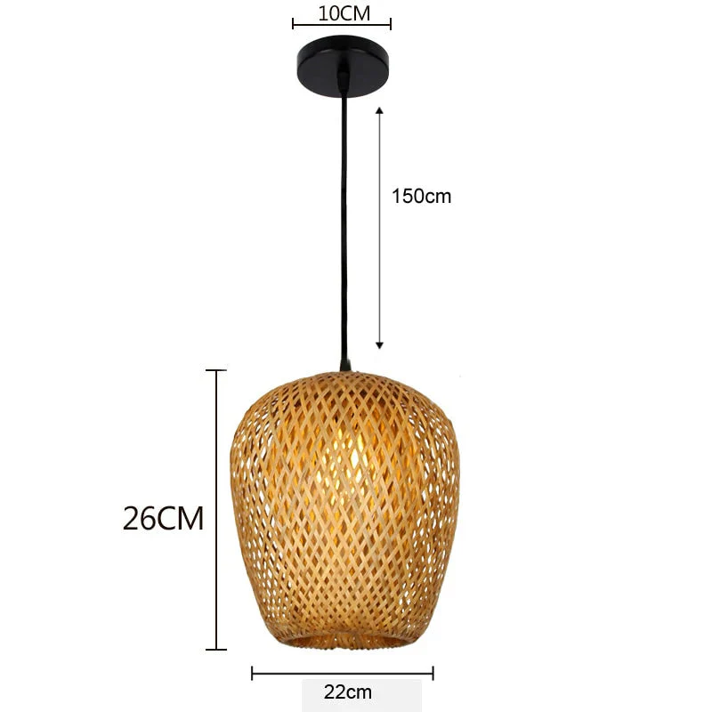 Handcrafted Bamboo Pendant Light – Cozy Glow Through Natural Weave - Image 3
