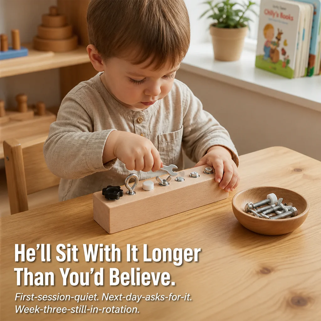 HandiNest™ — Hand Your Curious Toddler Real Tools, Real Screws, Real Focus - Image 5