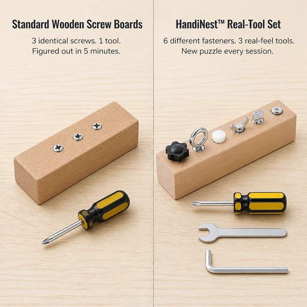 HandiNest™ — Hand Your Curious Toddler Real Tools, Real Screws, Real Focus - Image 6
