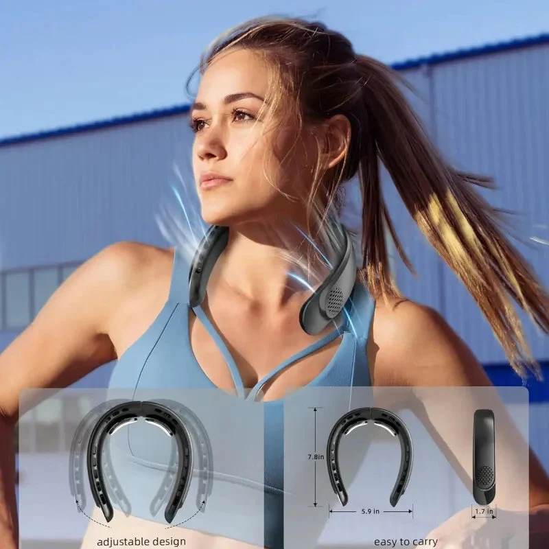 Hands-Free 360° Neck Fan - Cool Breeze Technology - Image 3