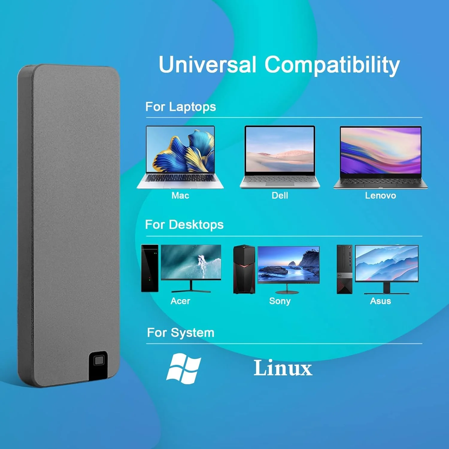Hard Drive | Rapid USB Data Transfer | Sturdy Aluminum Shell | DataHaven - Image 8