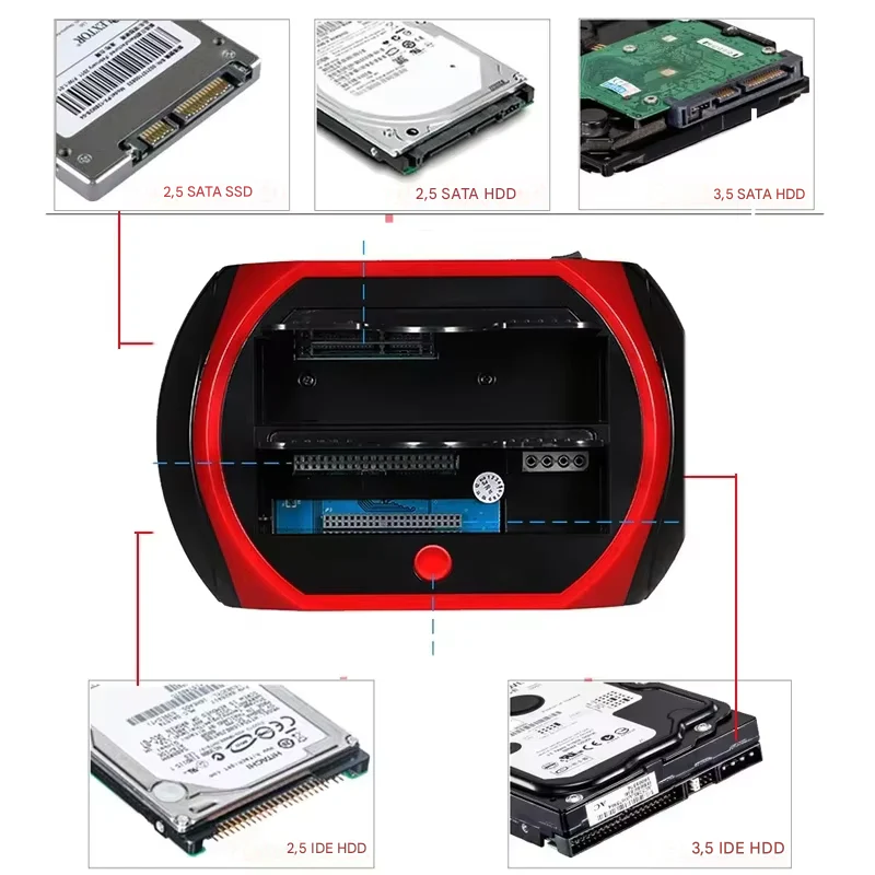Hard Drive | Versatile Hard Drive Docking Hub | Universal IDE & SATA Dock | TotalRecovery Station - Image 4