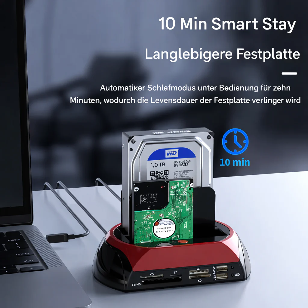Hard Drive | Versatile Hard Drive Docking Hub | Universal IDE & SATA Dock | TotalRecovery Station - Image 5