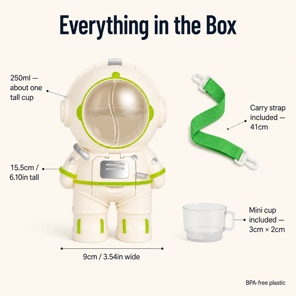 Hydrastro™ — Let Kids Pour Their Own Water From a Mini Astronaut Dispenser - Image 7