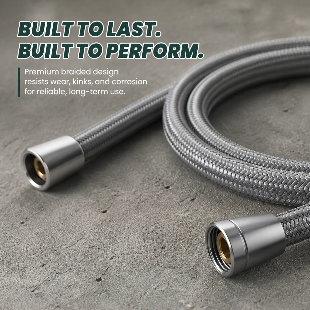 HydroForce™ Braided Shower Hose — Unleash a Leak-Free, Power-Packed Shower You’ll Crave Every Day - Image 3
