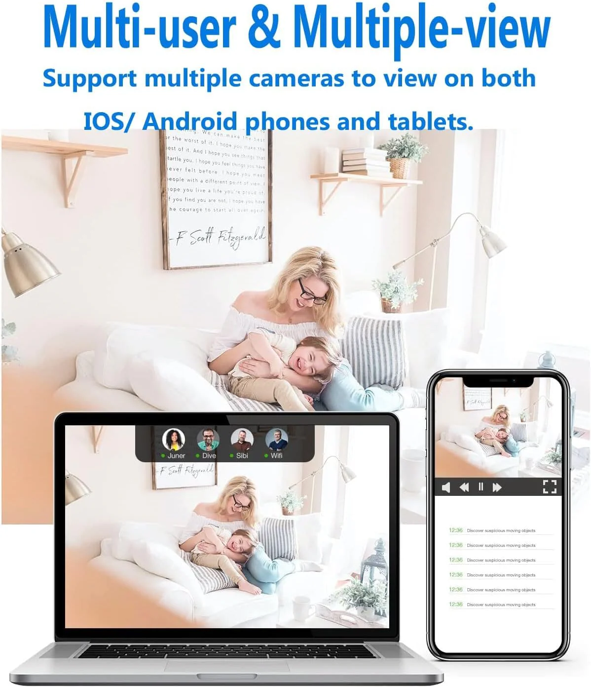 Indoor Surveillance Camera | Motion Sensing & Night Vision | Wi-Fi Enabled | SecureView - Image 6