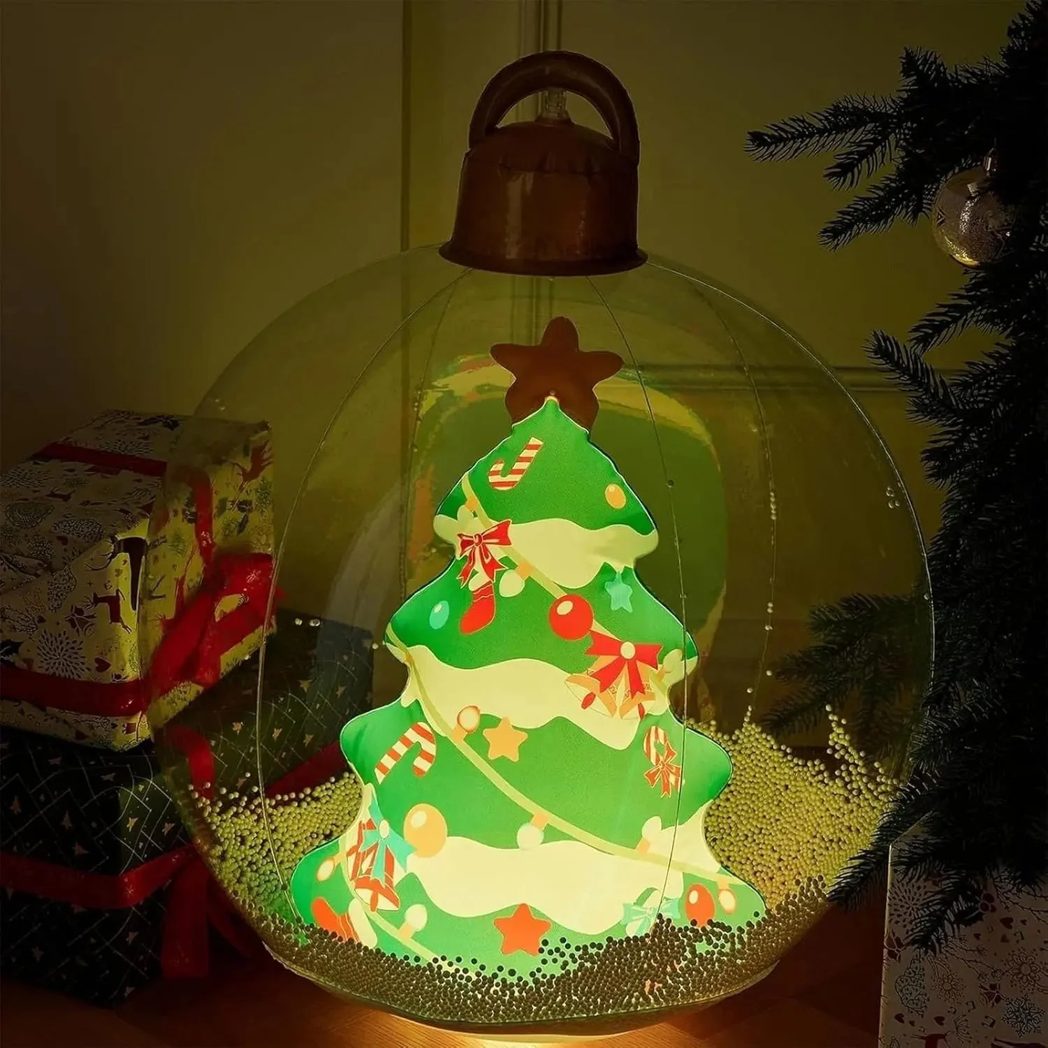 Inflatable Holiday Ball with Light — Operated via Remote Control - Image 12