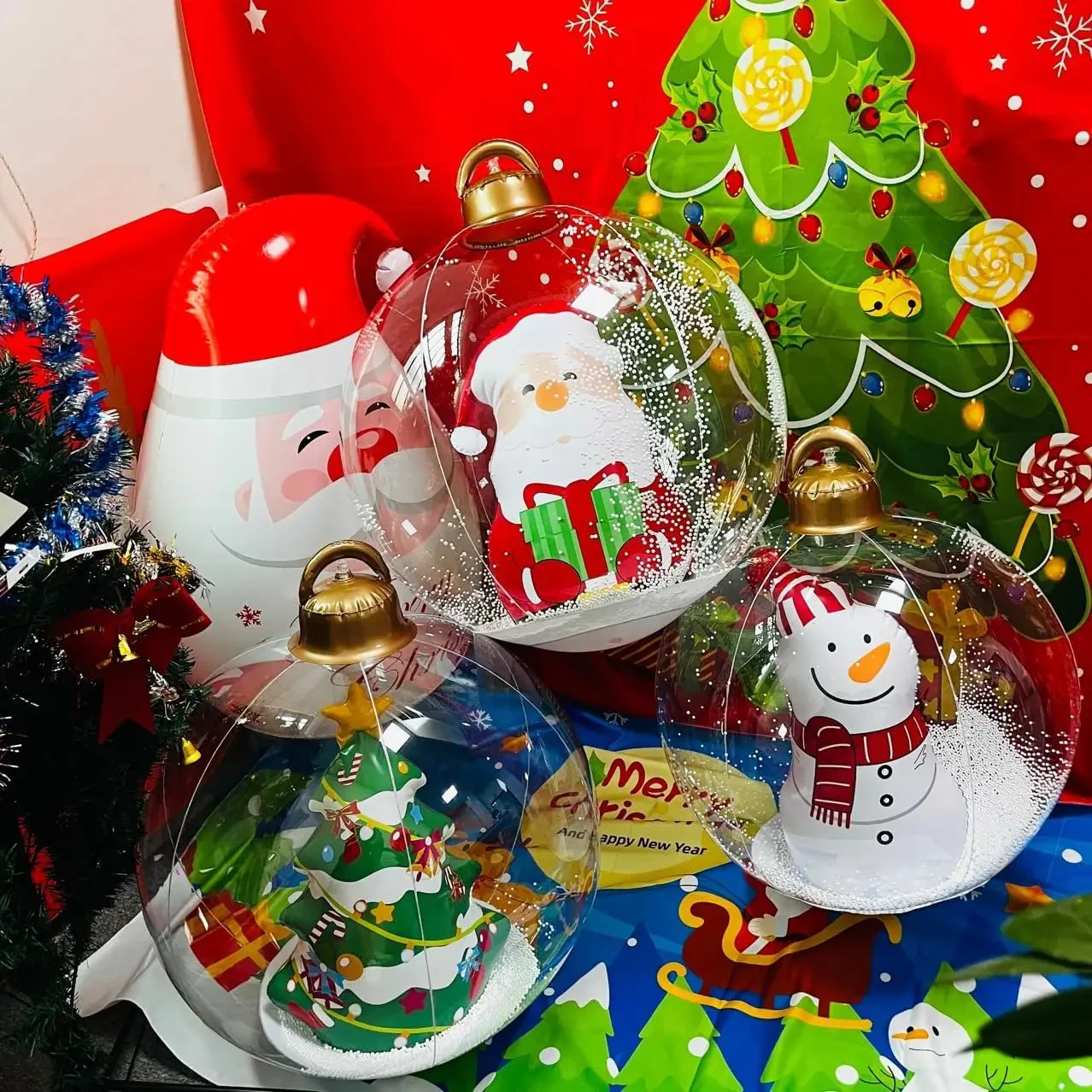 Inflatable Holiday Ball with Light — Operated via Remote Control - Image 7