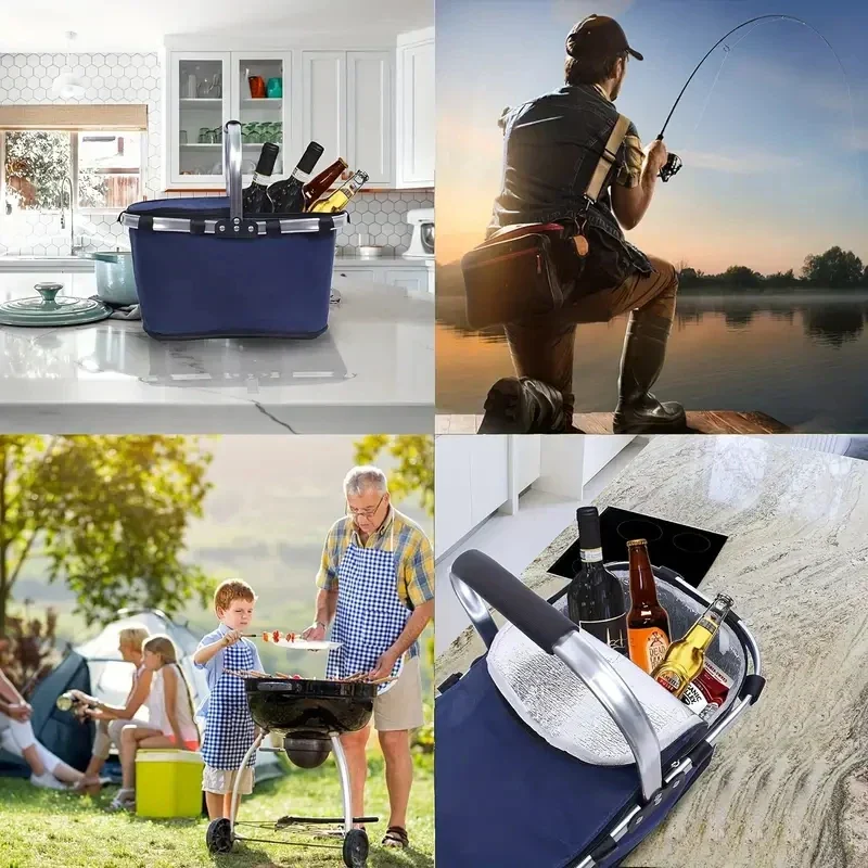 Insulated Picnic Basket for Outdoor Use - Image 4
