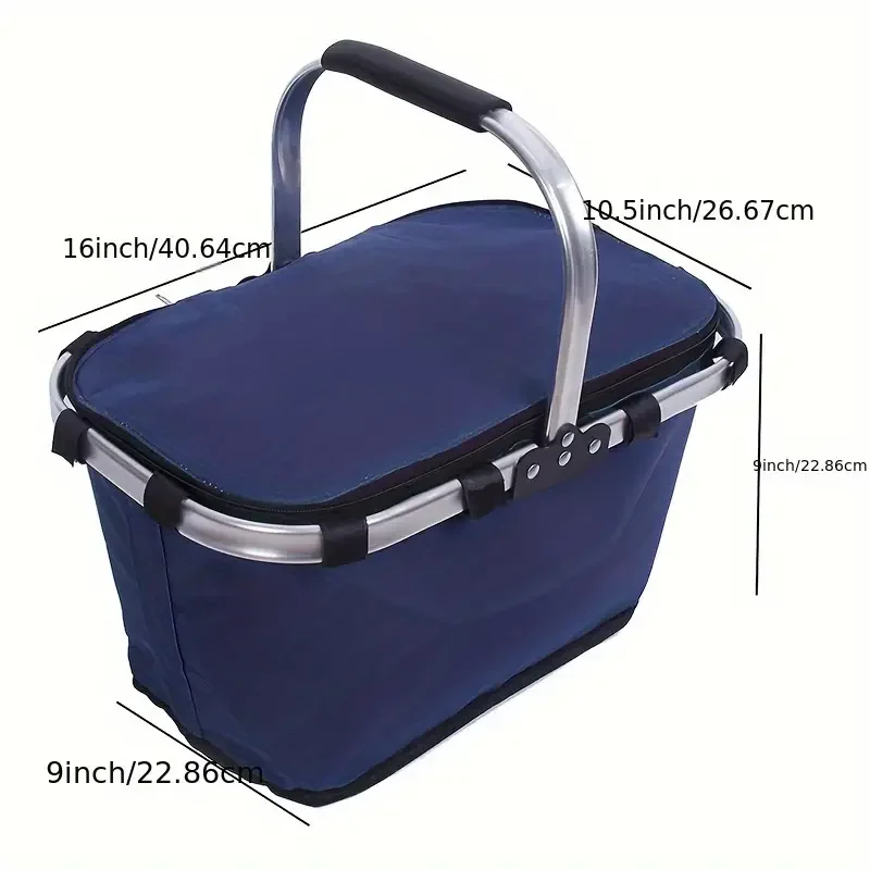 Insulated Picnic Basket for Outdoor Use - Image 5