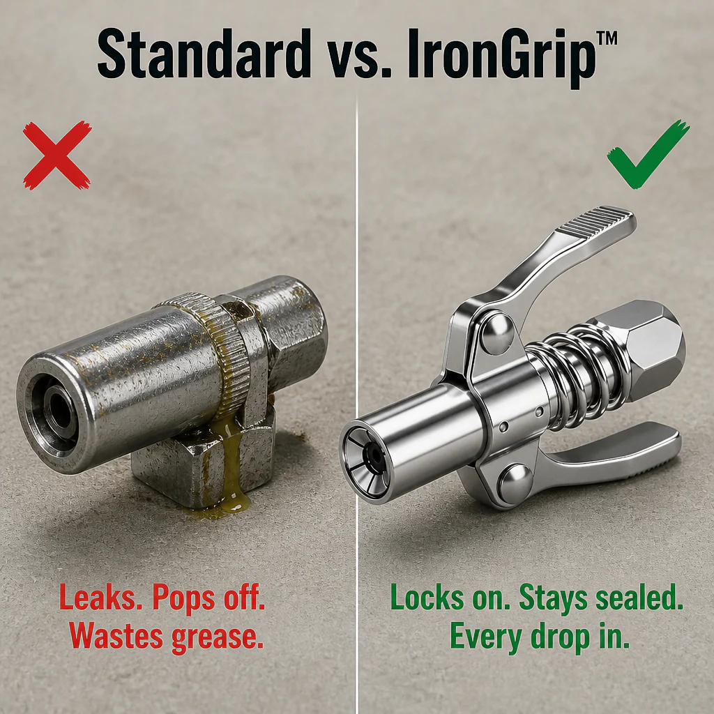IronGrip™ — Lock On the Zerk and Pump Grease Hands-Free - Image 5
