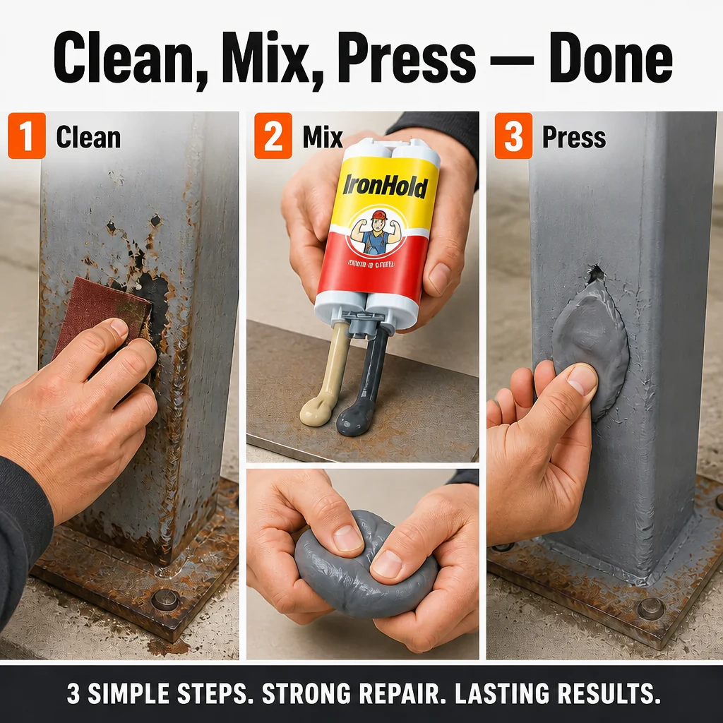 IronHold™ — Patch Cracks, Holes & Snapped Metal Without Calling a Plumber - Image 7