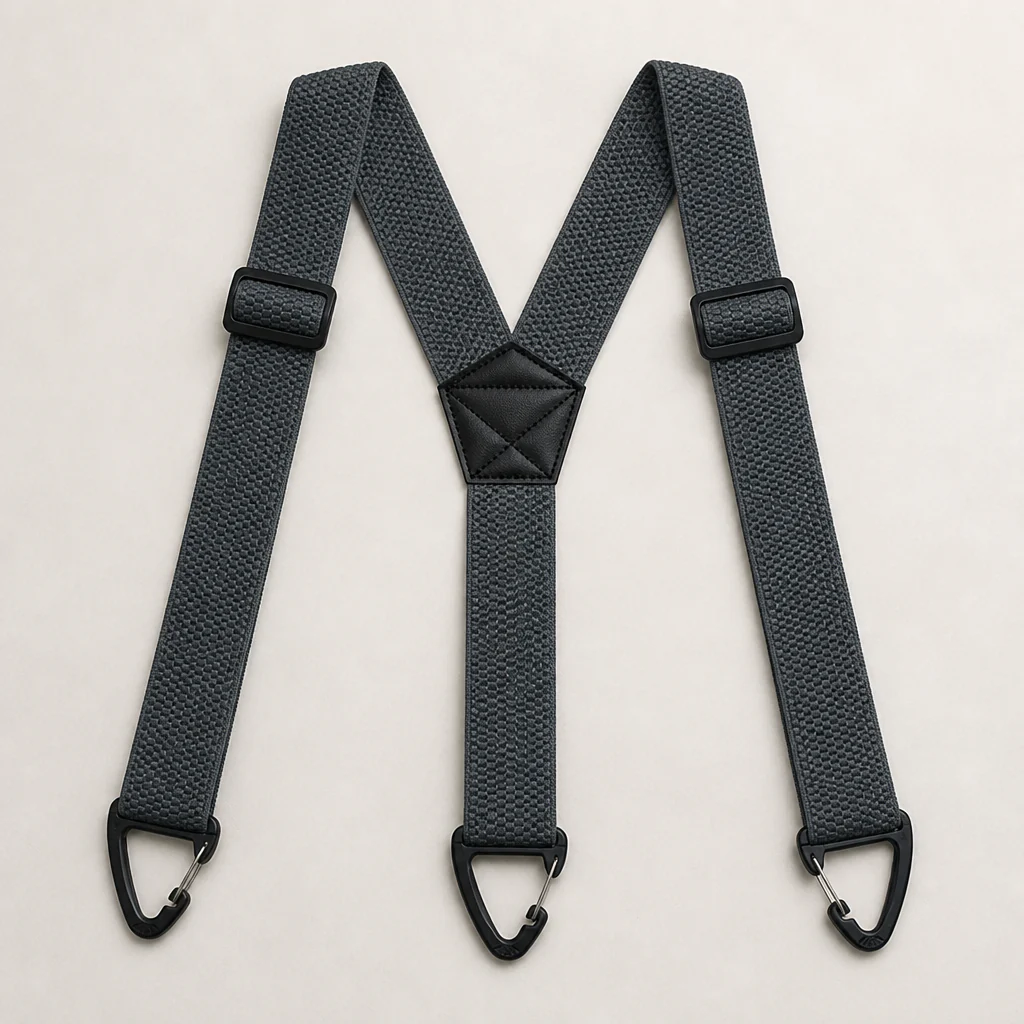 IronMark™ – Heavy-Duty Belt-Loop Suspenders with Carabiner Hook Clips - Image 11