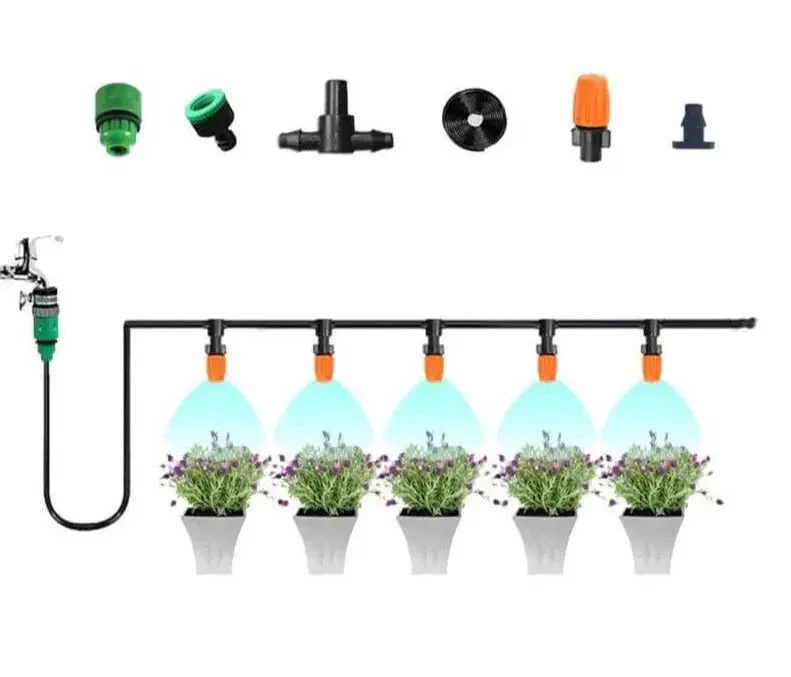 Irrigation Setup | Automatic Fine Mist Sprinkler | Adjustable Hose Guide | AquaMisto - Image 6