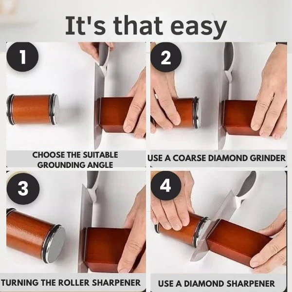 Knife Sharpening | Rolling Edge Sharpener | Quick & Accurate Sharpening | Blade Power - Image 6