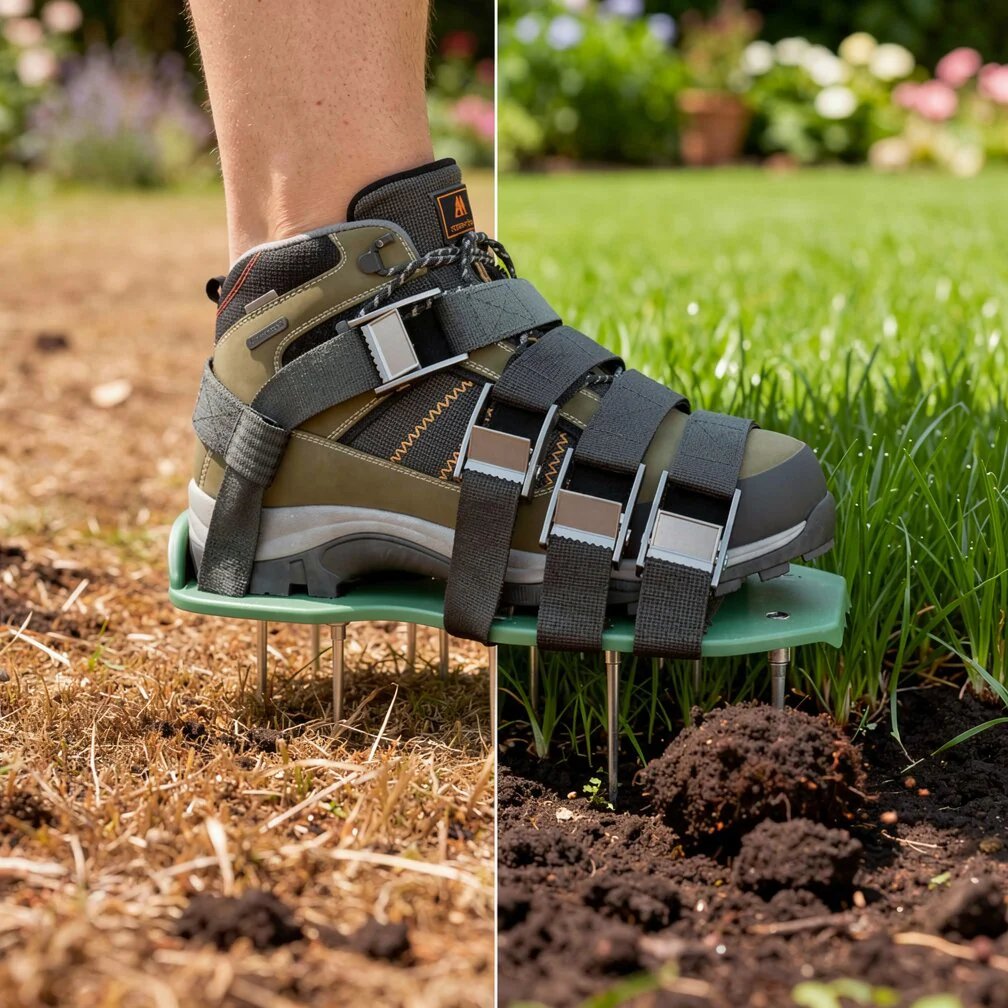 Lawn Aerator Cleats | Aerate Yard As You Walk | Spike Strap Design | Green Step - Image 9