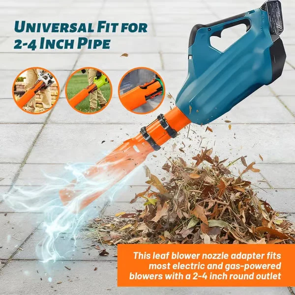 Leaf Blower Airflow Booster Attachment | Flow Amplifier | Quick Tool-Free Mount | AirJetPro - Image 3