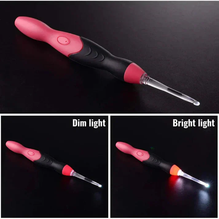LED Crochet Hook Kit | Lighted Tip | Swap-Out Heads | LumiStitch - Image 8