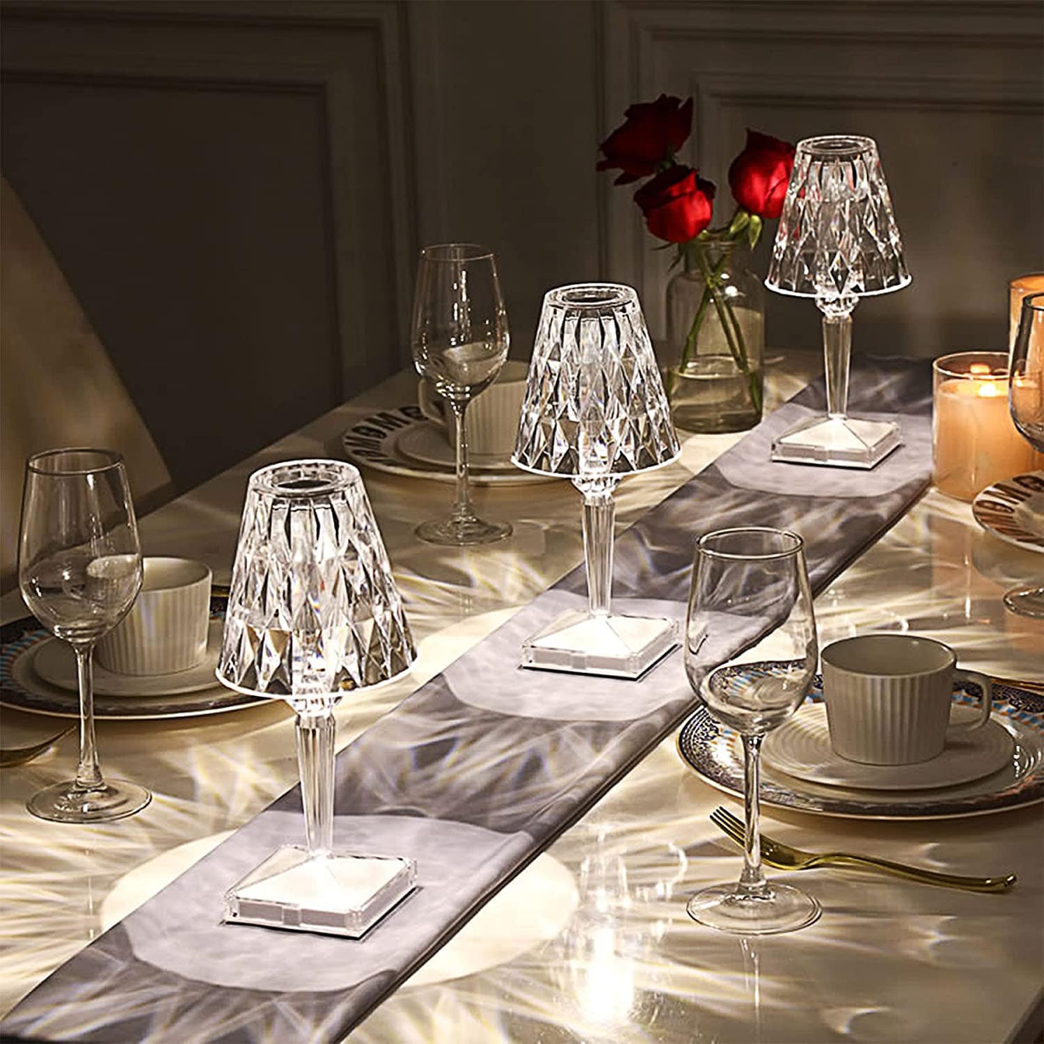 LED Glass Crystal Table Lamp - Image 6