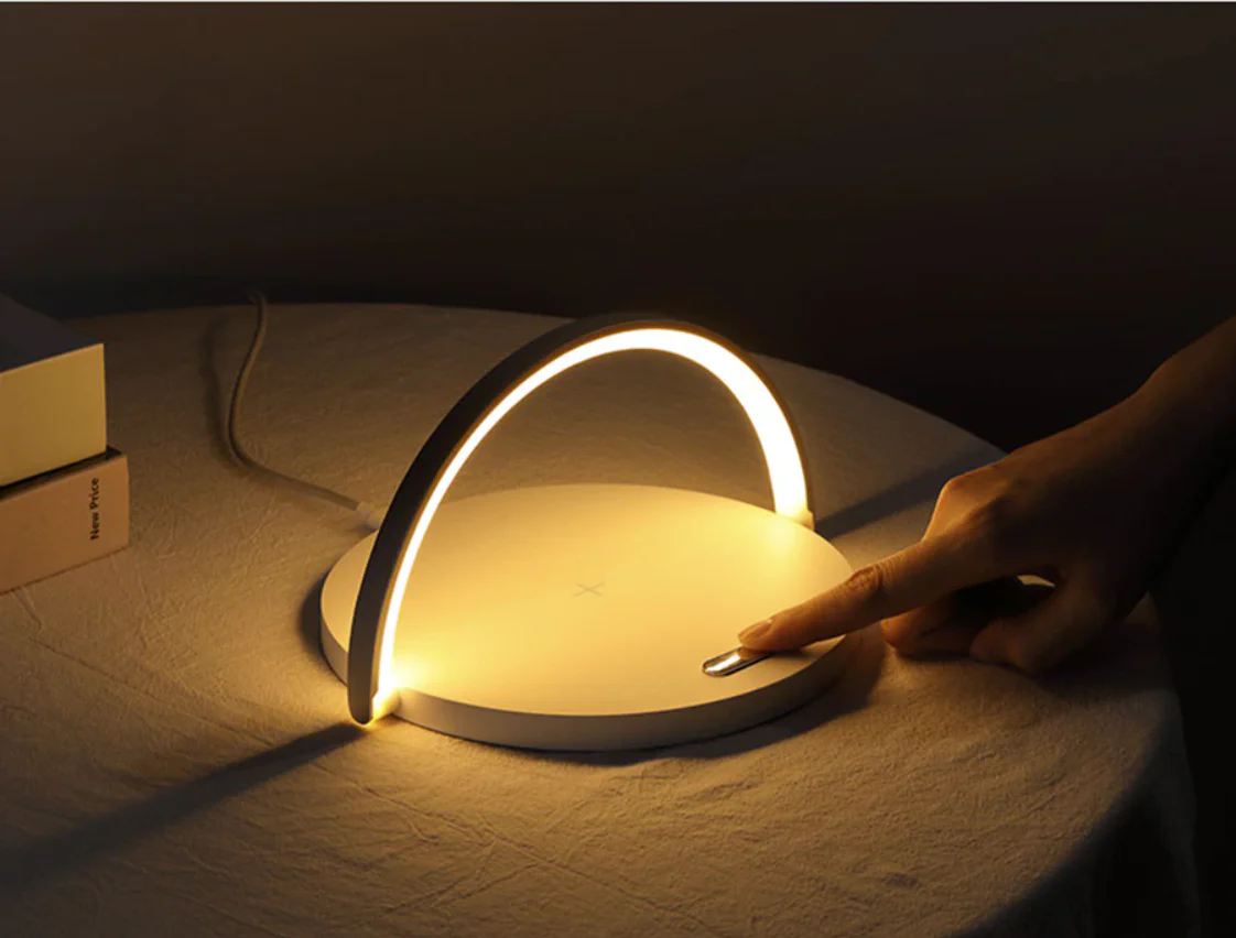 LED Nightstand Lamp with Wireless Charging Pad - Image 11