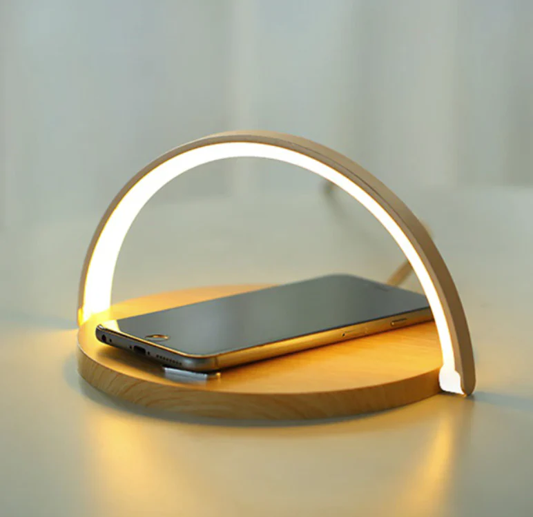 LED Nightstand Lamp with Wireless Charging Pad - Image 2