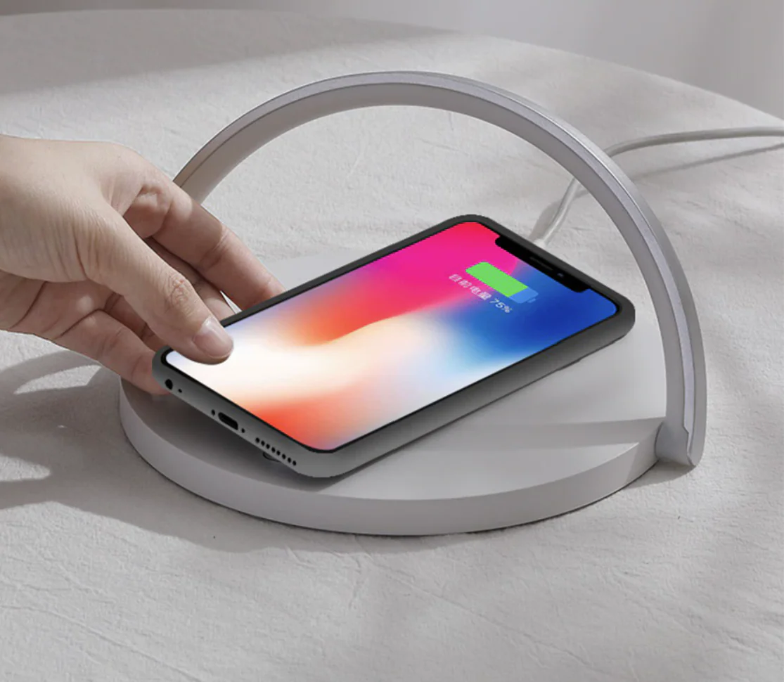 LED Nightstand Lamp with Wireless Charging Pad - Image 3