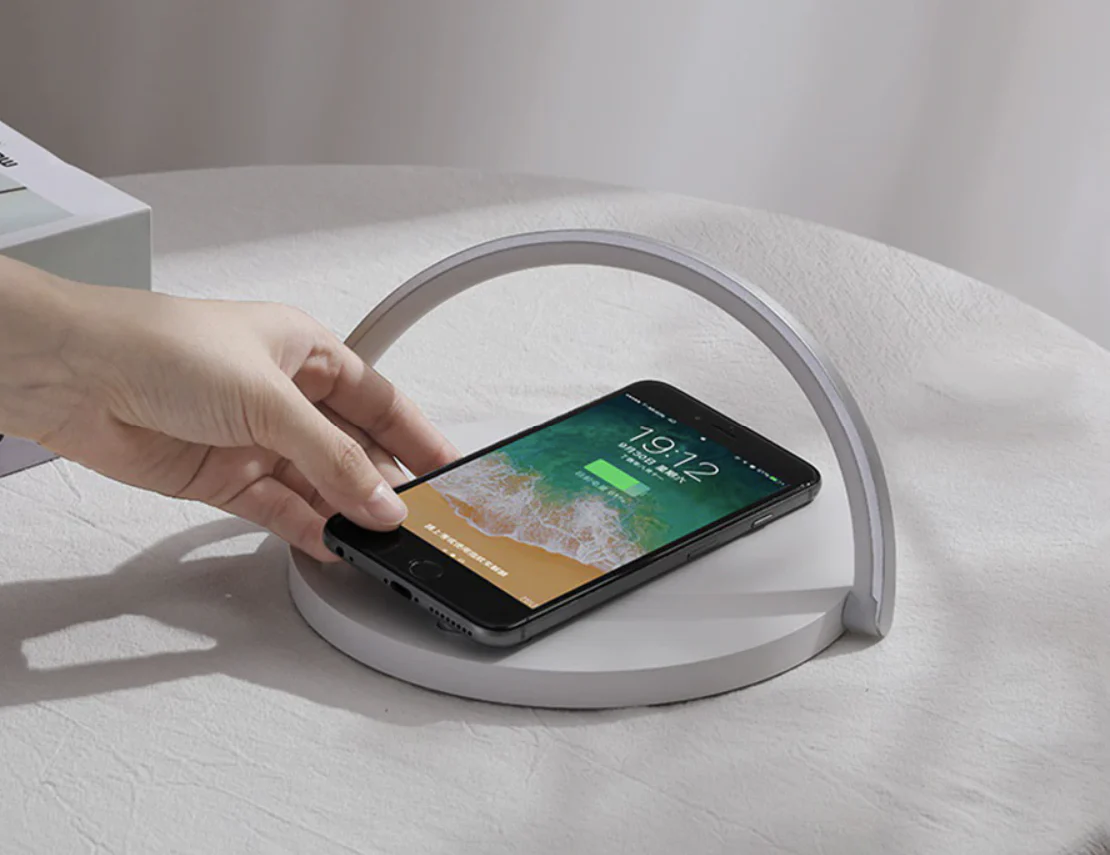 LED Nightstand Lamp with Wireless Charging Pad - Image 4