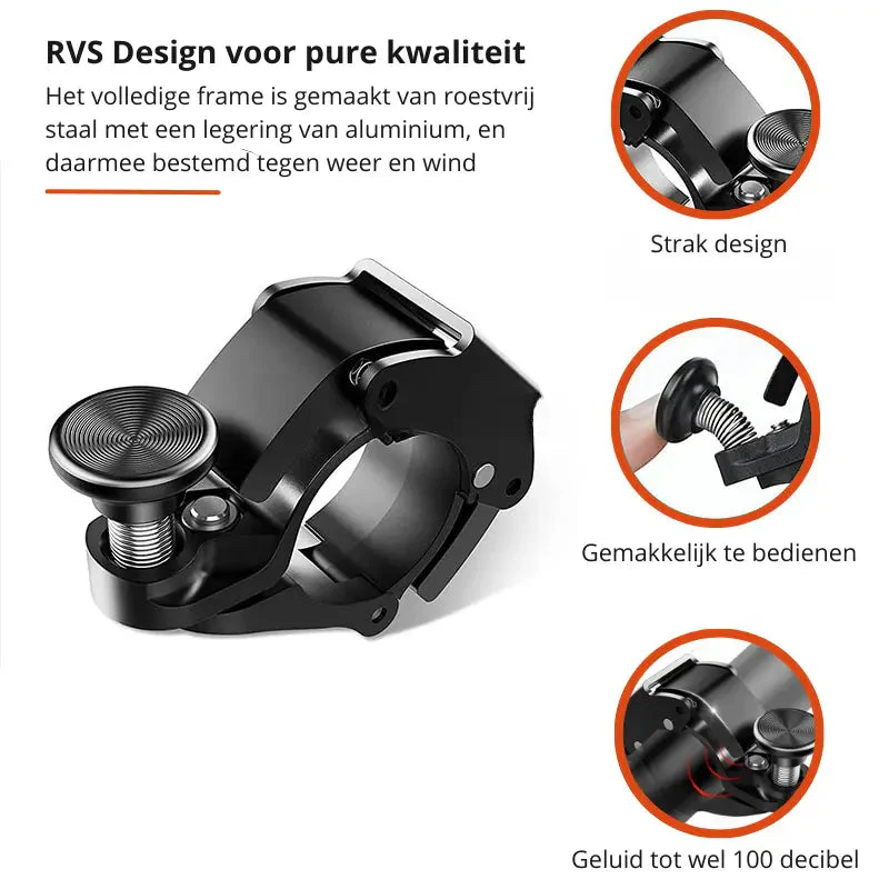 Lightweight Aluminium Bicycle Bell 100 dB - Image 2