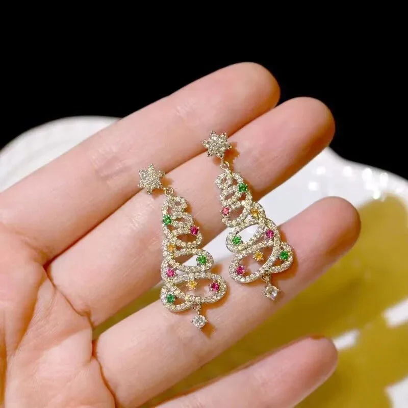 LumaBelle™ Christmas Earrings — Shine Bright All Season with Featherlight Festive Glam - Image 2