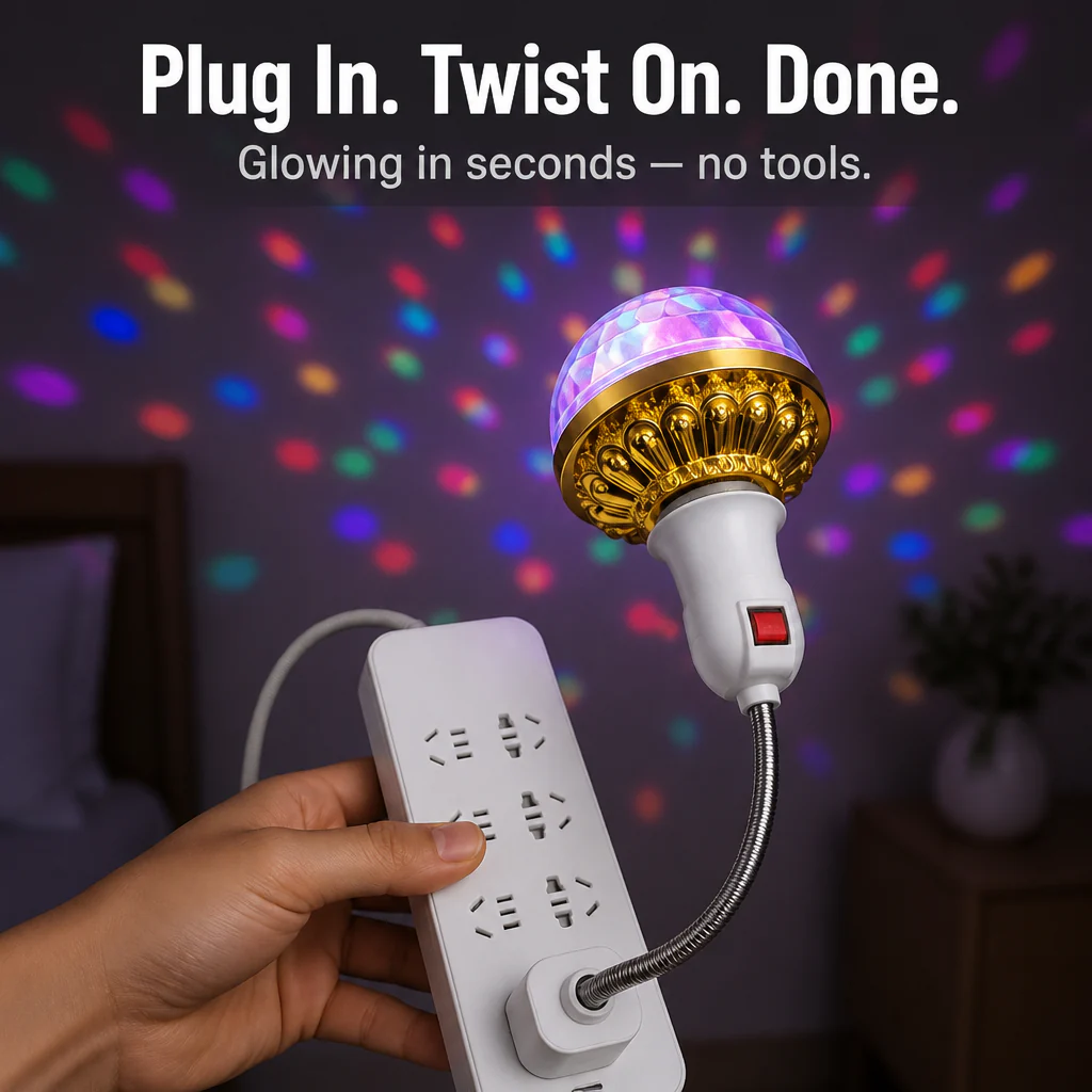 LumaPulse™ — Flood Any Room with Spinning Color in One Quick Twist - Image 2