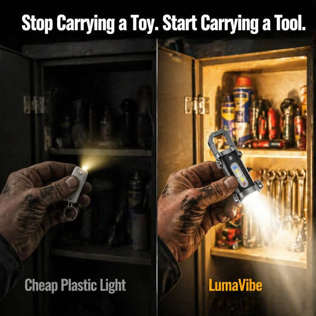 LumaVibe™ Keychain Flashlight — Carry 1,200 Lumens and Backup Phone Power on Your Keys - Image 7