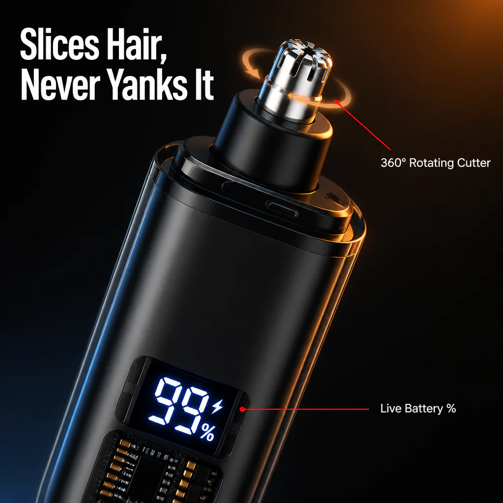 LumaVive™ — Trim Nose Hair Cleanly in 60 Seconds, No Eye-Watering Pain - Image 4