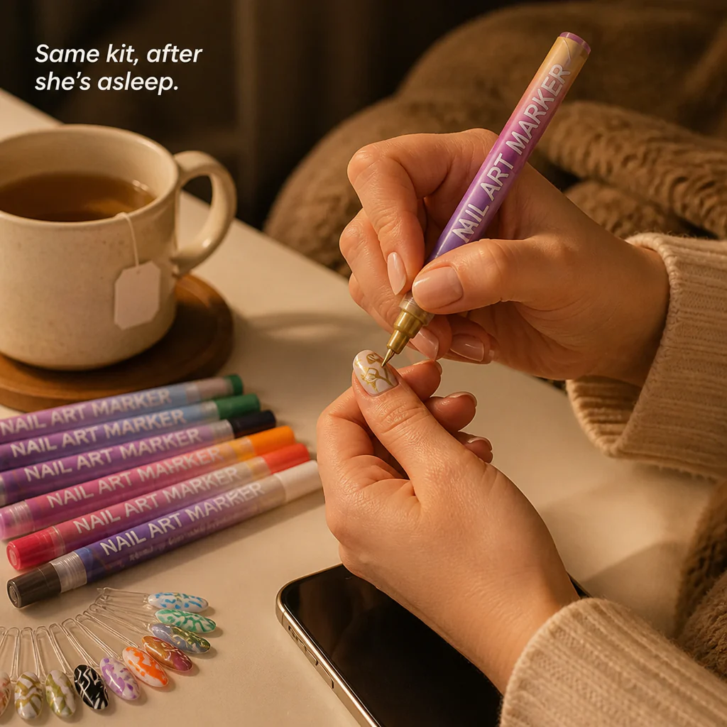 LumeFina™ Nail Art Markers — Draw Detailed Nail Designs With Your Daughter, Skip the Salon Trip - Image 7